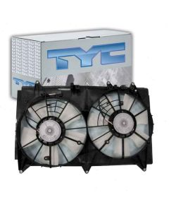 TYC Dual Radiator and Condenser Fan Assembly