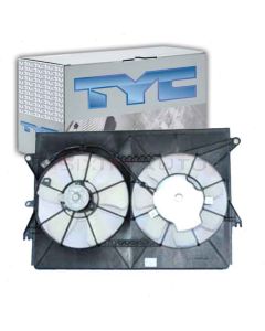 TYC Dual Radiator and Condenser Fan Assembly