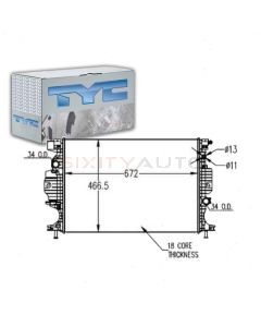 TYC Radiator Assembly