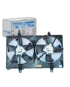 TYC Dual Radiator and Condenser Fan Assembly