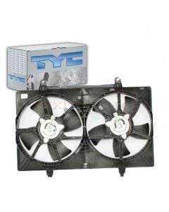 TYC Dual Radiator and Condenser Fan Assembly