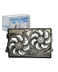 TYC Dual Radiator and Condenser Fan Assembly