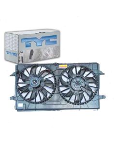 TYC Dual Radiator and Condenser Fan Assembly