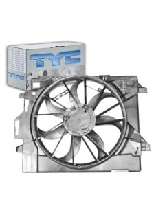 TYC Dual Radiator and Condenser Fan Assembly