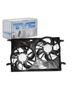 TYC Dual Radiator and Condenser Fan Assembly
