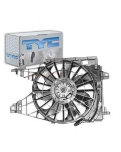 TYC Dual Radiator and Condenser Fan Assembly