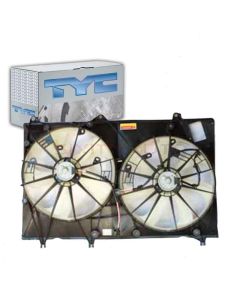 TYC Dual Radiator and Condenser Fan Assembly