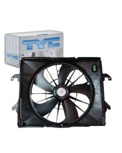 TYC Dual Radiator and Condenser Fan Assembly