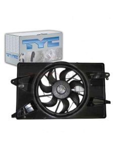TYC Dual Radiator and Condenser Fan Assembly