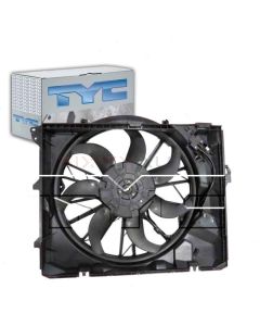 TYC Dual Radiator and Condenser Fan Assembly