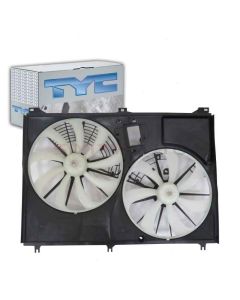 TYC Dual Radiator and Condenser Fan Assembly