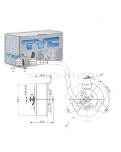 TYC Engine Cooling Fan Motor