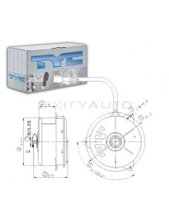 TYC Engine Cooling Fan Motor
