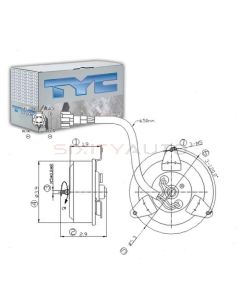 TYC Engine Cooling Fan Motor