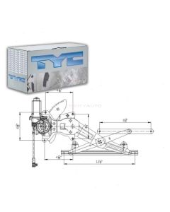 TYC Power Window Motor and Regulator Assembly