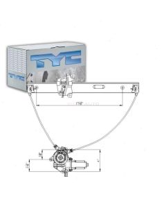 TYC Power Window Motor and Regulator Assembly