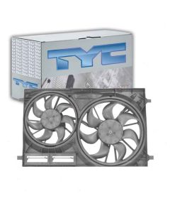 TYC Dual Radiator and Condenser Fan Assembly