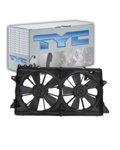TYC Dual Radiator and Condenser Fan Assembly