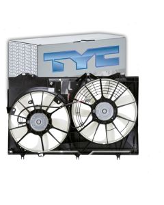 TYC Dual Radiator and Condenser Fan Assembly
