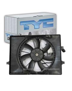 TYC Dual Radiator and Condenser Fan Assembly
