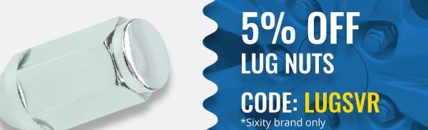 Save 5% on Sixity Wheel Lug Nuts with Code LUGSVR